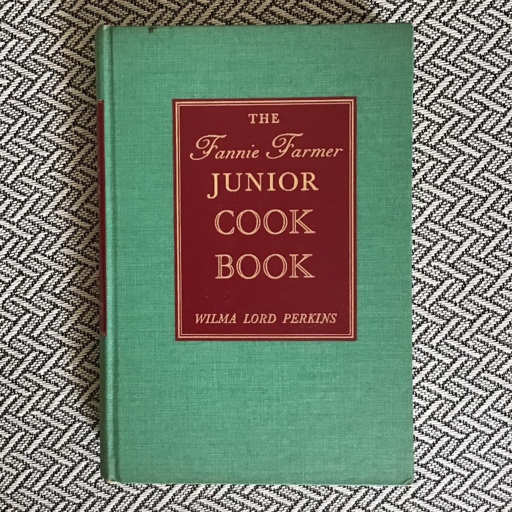 1940’s Fannie Farmer Junior Cook Book Vintage